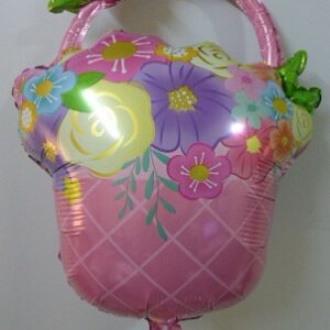 GLOBO FOIL SILUETA 22P CANASTA CON FLORES