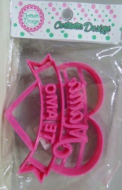 CORTANTE MARCADOR PLAST. TE AMO MAMA