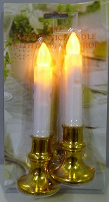VELA CON LUZ CANDELABRO X2