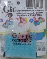 BRILLANTINA COMESTIBLE X 4 CELESTE