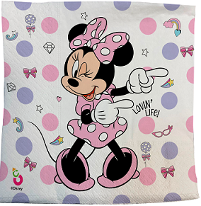 SERVILLETA PREMIUM IMPRESA X 20 MINNIE