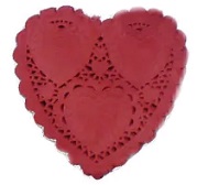 BLONDA CORAZON 10 CM X100 ROJO