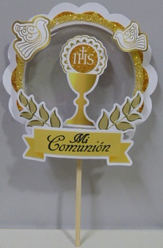 ADORNO PINCHE MI COMUNION CALIZ
