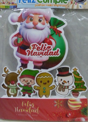 ADORNO PINCHE NAVIDEÑO X 6