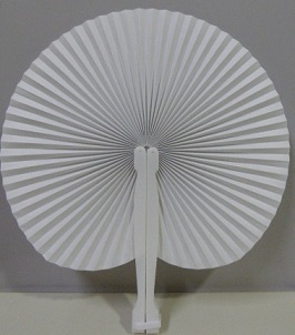 ABANICO BLANCO DE PAPEL