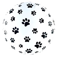 GLOBO FOIL 18P HUELLITAS