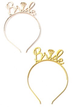 VINCHA ACERO BRIDE ORO - ROSA GOLD