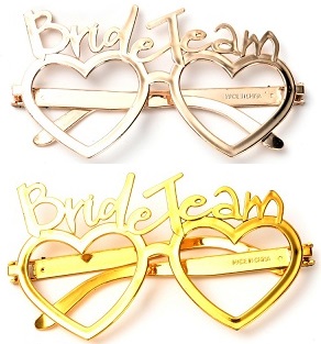 ANTEOJO METALIZ. CORAZON BRIDE TEAM ORO/ROSA GOLD