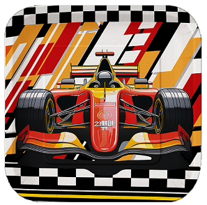 PLATO CHICO X 8 CUADRADO AUTOS CARRERA