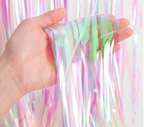 CORTINA 2X1MT IRIDISCENTE