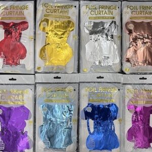 CORTINA METALIZADA 2X1 MT CORAZONES