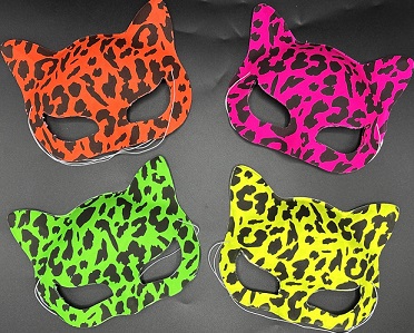 ANTIFAZ FLUO GATA ANIMAL PRINT X 12