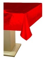 MANTEL METALIZADO 1,37X1,83MT. ROJO
