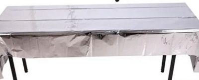 MANTEL METALIZADO 1,37X1,83MT. PLATA