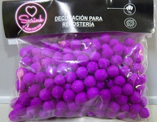 PERLAS COMESTIBLES X 40GR NEON VIOLETA