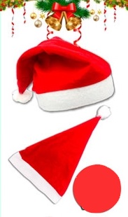 GORRO PAPA NOEL PAÑO ECO.