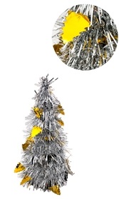 PINO NAVIDEÑO 25CM METALIZADO PLATA PINOS