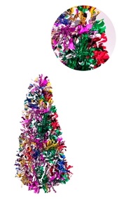 PINO NAVIDEÑO 25CM METALIZADO MULTICOLOR