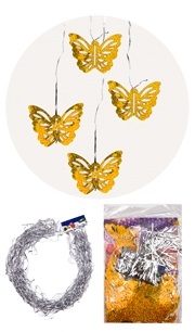 ADORNO COLGANTE MARIPOSA PARA ARMAR DORADO