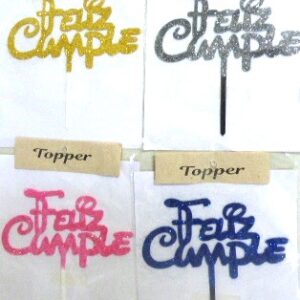 ADORNO PINCHE PLASTICO FELIZ CUMPLE DISNEY