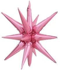 GLOBO FOIL 22P ESTRELLA 14 PUNTAS ROSA