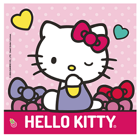 SERVILLETA PREMIUM IMPRESA X 20 HELLO KITTY