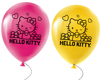 GLOBO PREMIUN 12P X6 HELLO KITTY