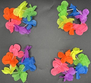 PULSERA HAWAIANA TELA X24 MULTICOLOR