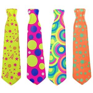 CORBATA PLASTICA FANTASIA FLUO X1