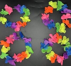 VINCHA HAWAIANA ELASTICA X 12 MULTICOLOR