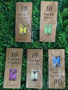 VELAS CHICAS REDONDAS X10