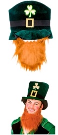 GORRO PAÑO SAN PATRICIO Y BARBA