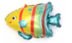 GLOBO FOIL SILUETA 14P PEZ BURBUJA