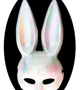 CARETA RIGIDA CONEJO TORNASOL BLANCO