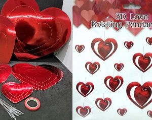 ADORNO COLGANTE CORAZON X 16