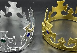 CORONA REY DORADA / PLATEADA CRUZ