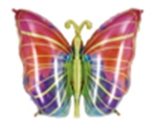 GLOBO FOIL SILUETA MARIPOSA 73CM X 49CM