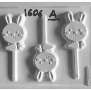 PLACA CHUPETIN CONEJOS X3