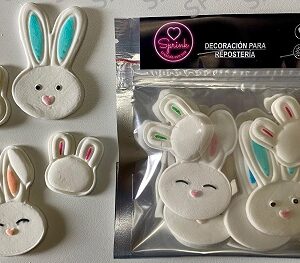 FORMAS COMESTIBLES CARA CONEJO CHICA Y GRANDE