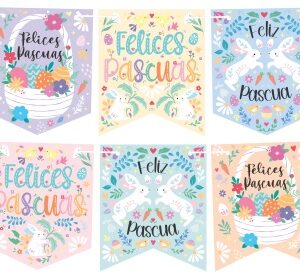 BANDERIN FELICES PASCUAS
