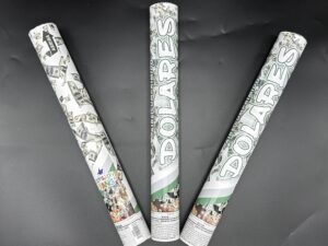 LANZAPAPELES CAÑON 40CM DOLARES