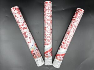 LANZAPAPELES CAÑON 40CM CORAZONES