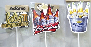 ADORNO PINCHE CARTULINA CERVEZA