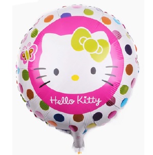 GLOBO FOIL 18P KITTY REDONDO