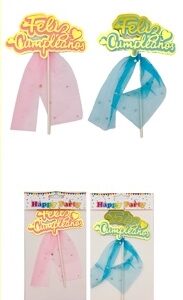 ADORNO PINCHE F C CON TUL ROSA - CELESTE