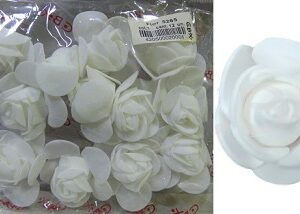 FLORES GOMA EVA 5265 X12 BLANCO