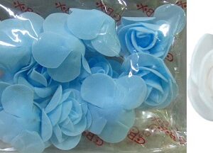 FLORES GOMA EVA 5265 X12 CELESTE