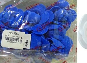 FLORES GOMA EVA 5265 X12 AZUL