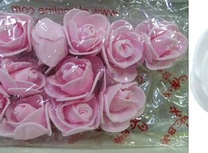 FLORES GOMA EVA 5265 X12 ROSA