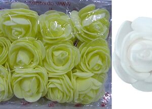 FLORES GOMA EVA 5265 X12 AMARILLA